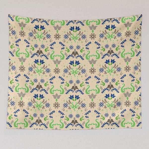 Item preview, life aspect repeat pattern designed and sold by Bryn Forrester.