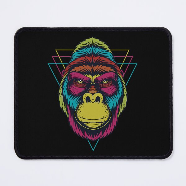 Item preview, Cool Gorilla Head Mascot Cartoon Illustration - Trendy Colorful Hipster Gorilla Tee Design Gift Idea For Gorilla Lovers designed and sold by Prince - Bestseller ★★★★★.