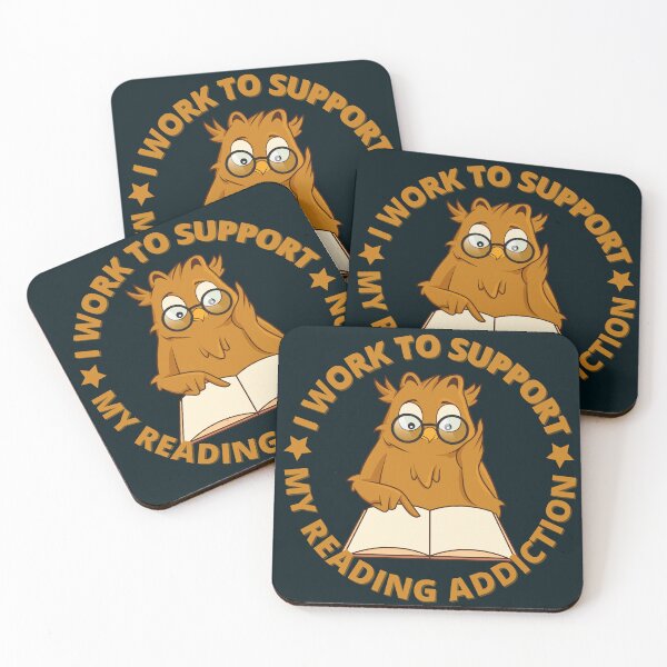 Item preview,  I Work To Support My Reading Addiction designed and sold by ramazis.