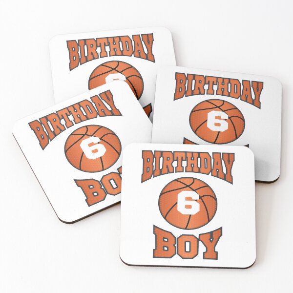 Item preview, 6 Years Old Boy Birthday Basketball designed and sold by larryscott84.