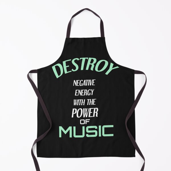 Item preview, Destroy negative energy with the power of music shirt designed and sold by Crystakim.