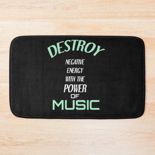 Item preview, Destroy negative energy with the power of music shirt designed and sold by Crystakim.