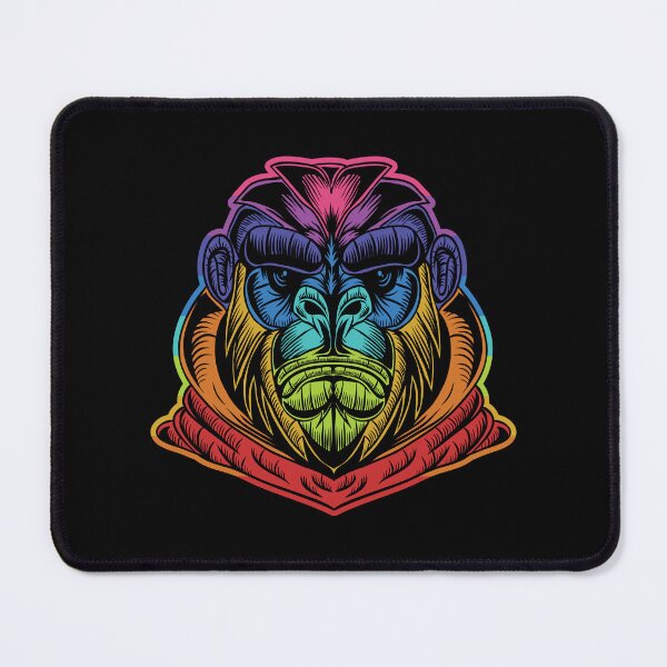 Item preview, Cool Gorilla Head Mascot Cartoon Illustration - Trendy Colorful Abstract Gorilla Tee Design Gift Idea For Gorilla Lovers designed and sold by Prince - Bestseller ★★★★★.