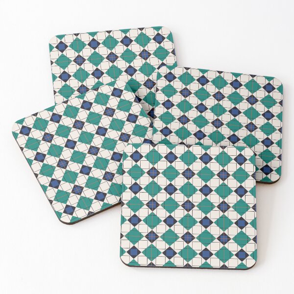 Item preview, Checkered Lisbon Portugal tile pattern designed and sold by arkantus.