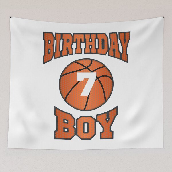 Item preview, 7th Birthday Basketball Boy Turning 7 Years Old designed and sold by larryscott84.