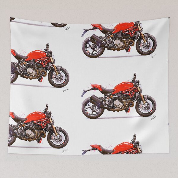 Item preview, Watercolor Naked Motorcycle - original watercolor by Vart. designed and sold by vartstudio.