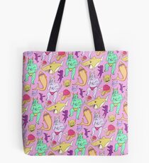 Paisley Pink Monsters Tote Bag