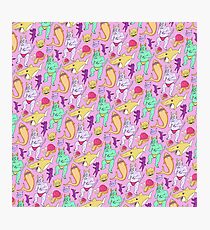 Paisley Pink Monsters Photographic Print