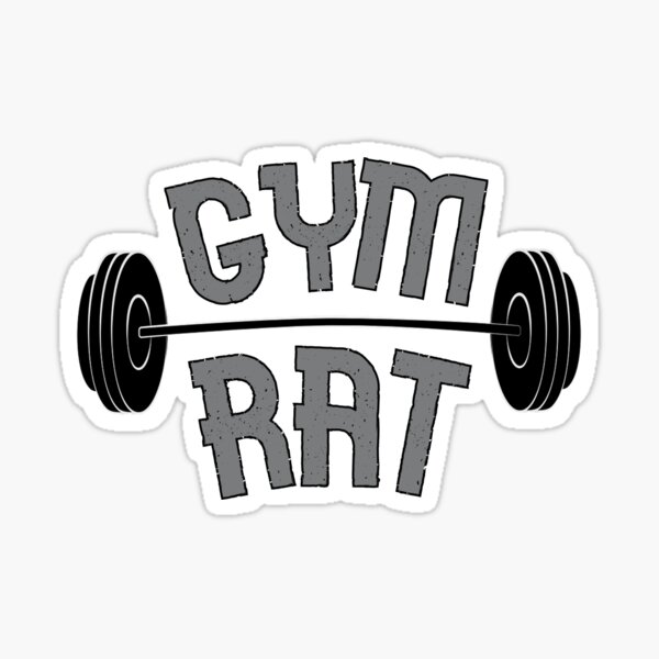 Gym rat Sticker for Sale by gabster69