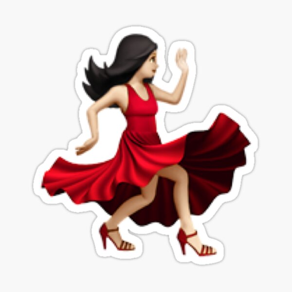 Dance Emoji Stickers | Redbubble