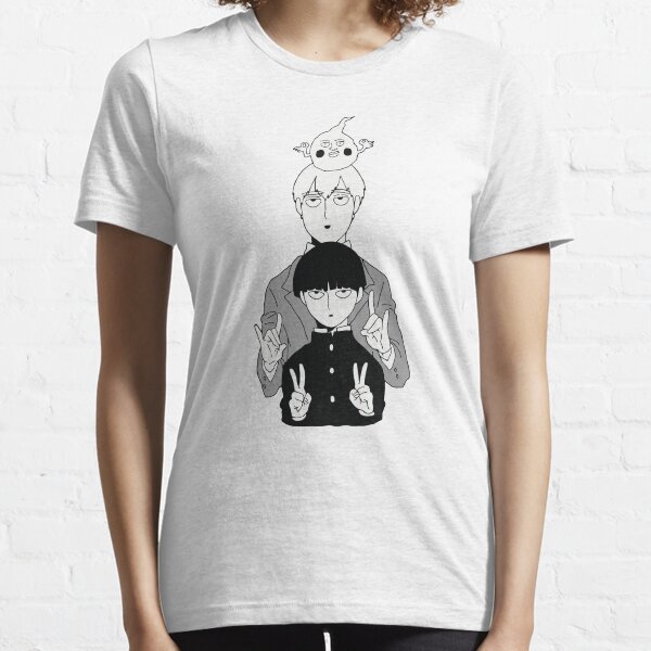 Shigeo and Reigen with Dimple | Mob Pscyho Essential T-Shirt