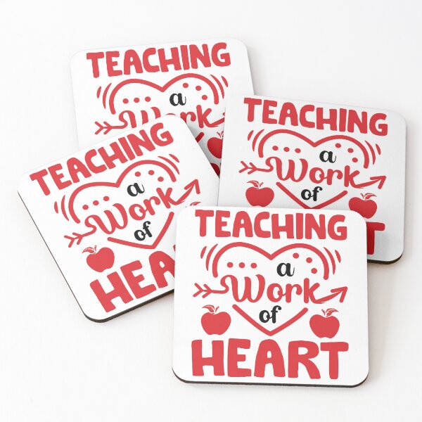Item preview, Teaching is a Work of Heart Teacher Gift - Valentines Funny Women Men Teacher designed and sold by charaf19.