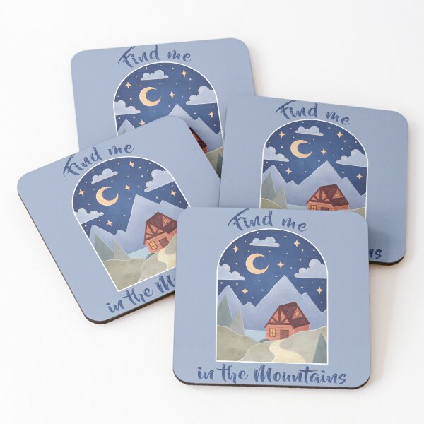 Item preview, Find me in the Mountains Watercolor designed and sold by HeySpiritAnimal.
