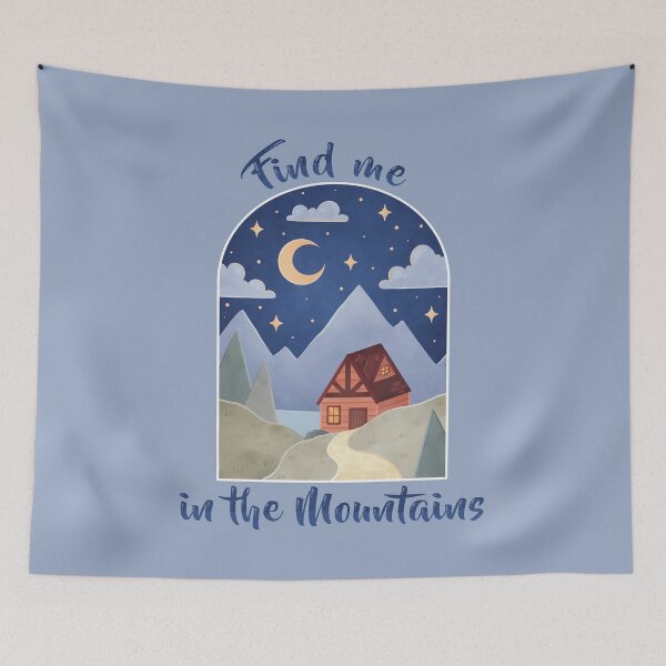 Item preview, Find me in the Mountains Watercolor designed and sold by HeySpiritAnimal.