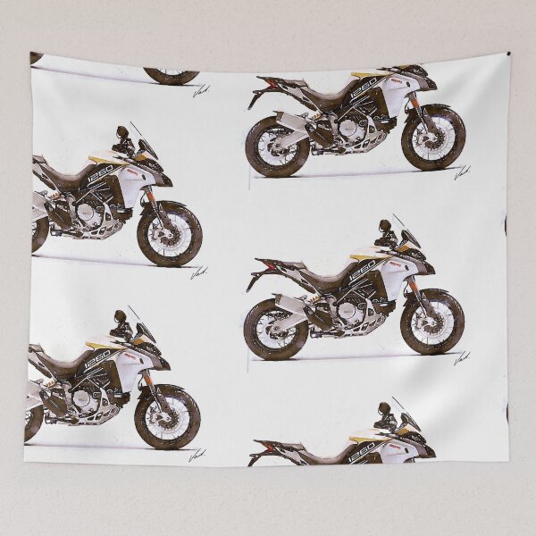 Item preview, Watercolor Adventure Enduro Italian Motorcycle - original watercolor by Vart. designed and sold by vartstudio.