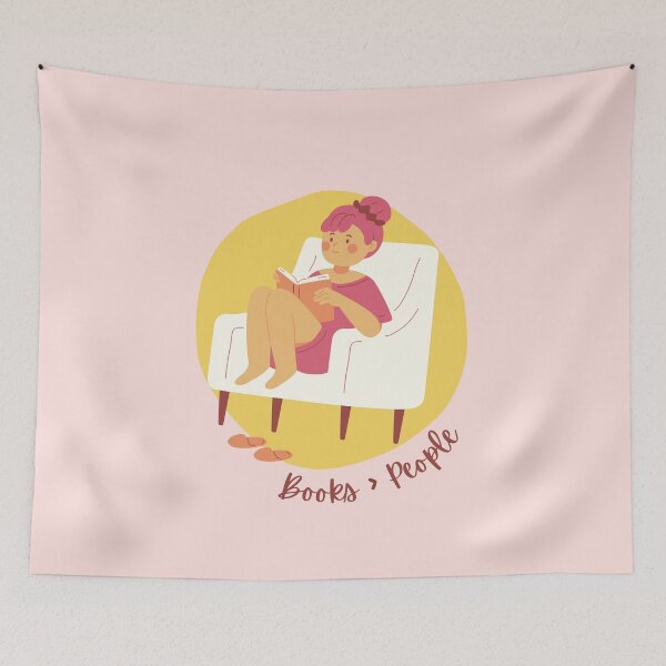 Item preview, Books & girl Bookworm Gift designed and sold by SweetbeStore.