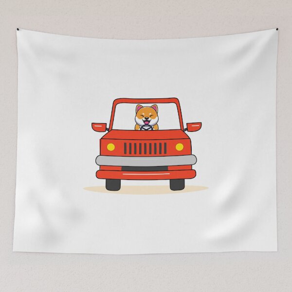 Item preview, Dog driving a car designed and sold by hayamahsud.