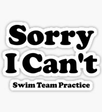 Tut mir leid, ich kann nicht schwimmen Sticker