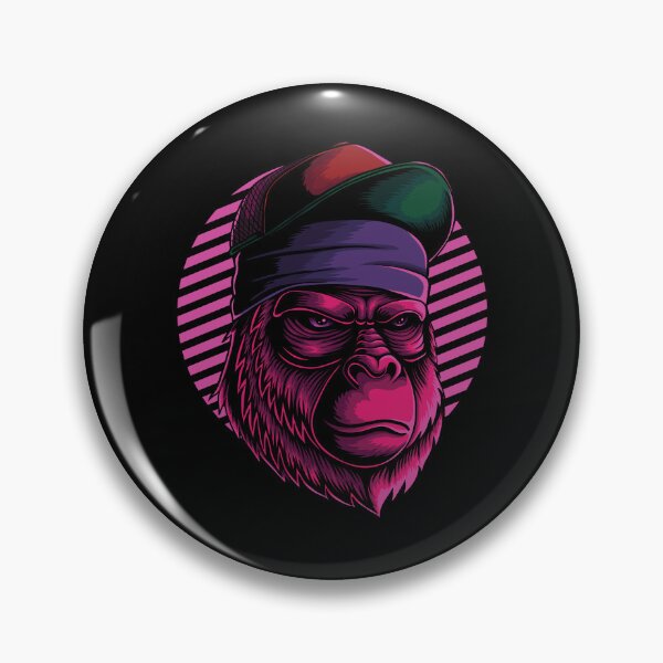 Item preview, Cool Gorilla Head Mascot Cartoon Illustration - Trendy Colorful Abstract Gorilla Tee Design Gift Idea For Gorilla Lovers  designed and sold by Prince - Bestseller ★★★★★.