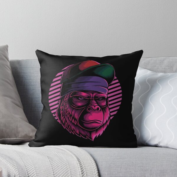 Item preview, Cool Gorilla Head Mascot Cartoon Illustration - Trendy Colorful Abstract Gorilla Tee Design Gift Idea For Gorilla Lovers  designed and sold by Prince - Bestseller ★★★★★.