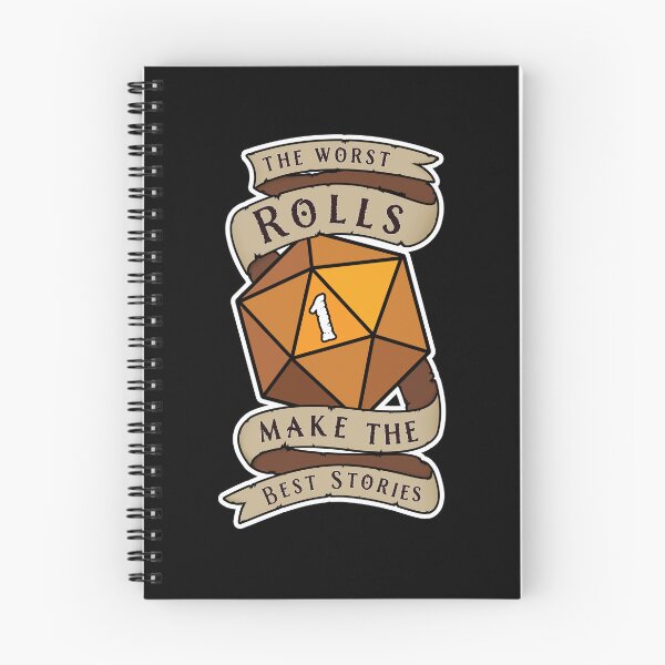 Item preview, The Worst Rolls Make The Best Stories - Natural 1 - Critical Fail - D&D Orange Novelty designed and sold by SqrlStudios.