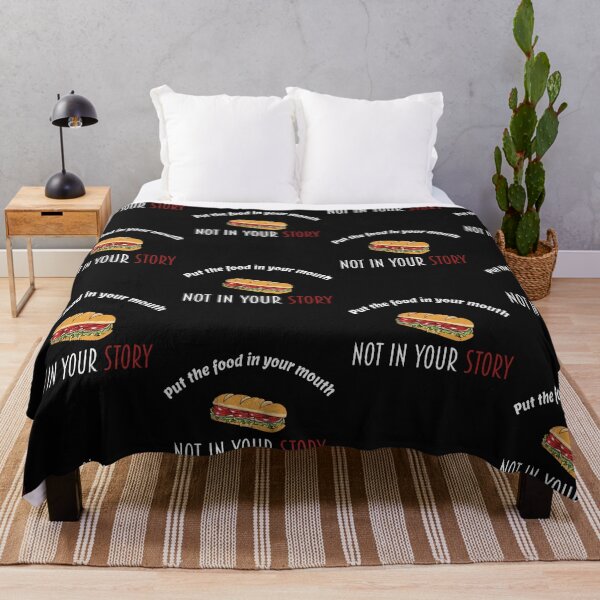 Item preview, put the food in your mouth not in your story shirt designed and sold by Crystakim.