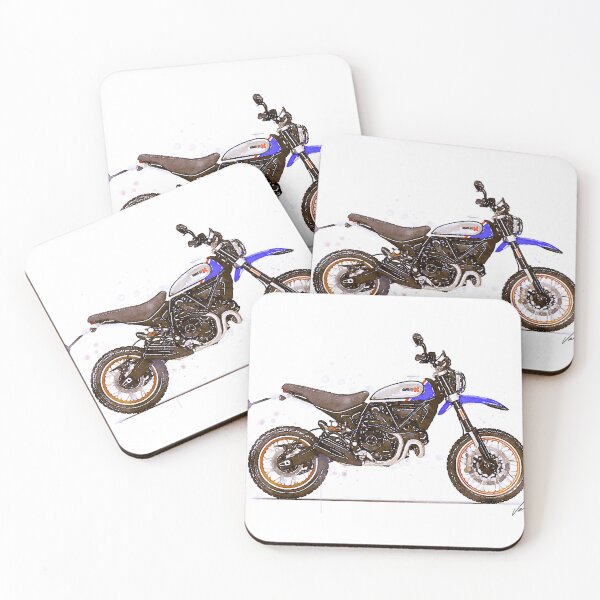 Item preview, Watercolor Italian Scrambler Motorcycle - original watercolor by Vart. designed and sold by vartstudio.