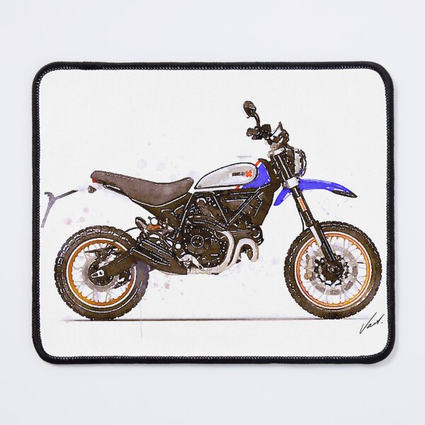 Item preview, Watercolor Italian Scrambler Motorcycle - original watercolor by Vart. designed and sold by vartstudio.