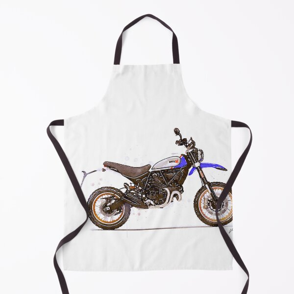 Item preview, Watercolor Italian Scrambler Motorcycle - original watercolor by Vart. designed and sold by vartstudio.
