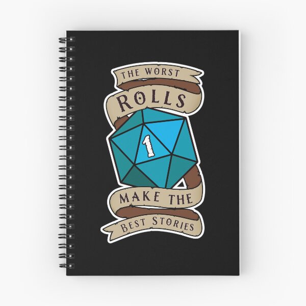 Item preview, The Worst Rolls Make The Best Stories - Natural 1 - Critical Fail - D&D Blue Novelty designed and sold by SqrlStudios.