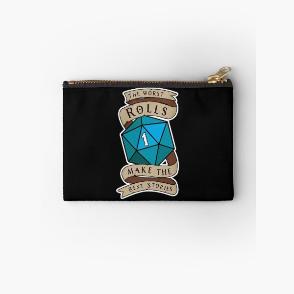 Item preview, The Worst Rolls Make The Best Stories - Natural 1 - Critical Fail - D&D Blue Novelty designed and sold by SqrlStudios.