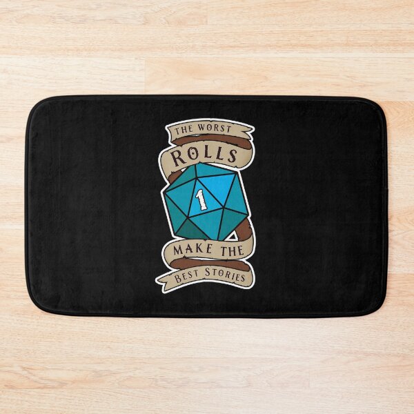 Item preview, The Worst Rolls Make The Best Stories - Natural 1 - Critical Fail - D&D Blue Novelty designed and sold by SqrlStudios.
