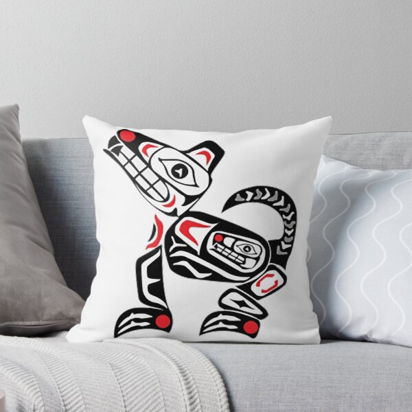 Item preview, Totem figure, Totem pole, Wolf, Spirit Animal, Native American Art, Native American animal art, Pacific Northwest Art, Tribal Art, designed and sold by Nostrathomas66.