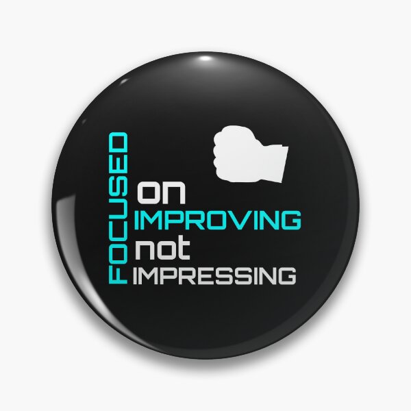 Item preview, focused on improving not impressing shirt designed and sold by Crystakim.