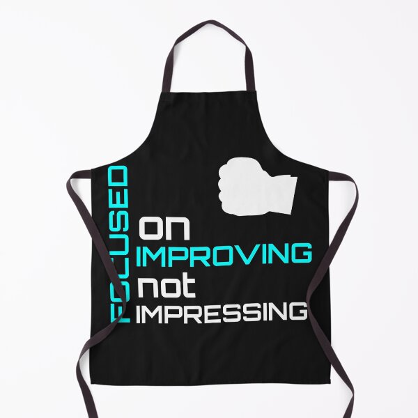 Item preview, focused on improving not impressing shirt designed and sold by Crystakim.