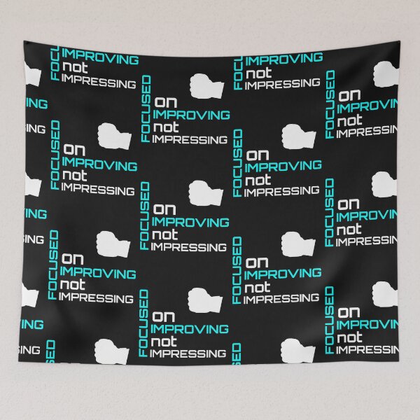 Item preview, focused on improving not impressing shirt designed and sold by Crystakim.