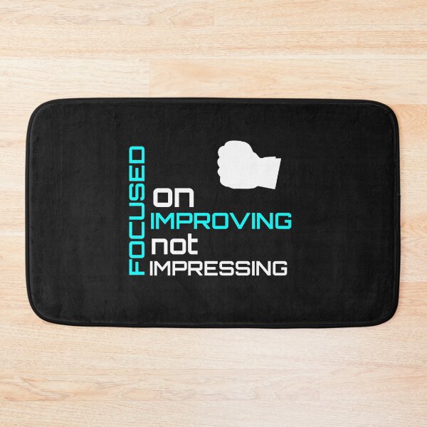 Item preview, focused on improving not impressing shirt designed and sold by Crystakim.