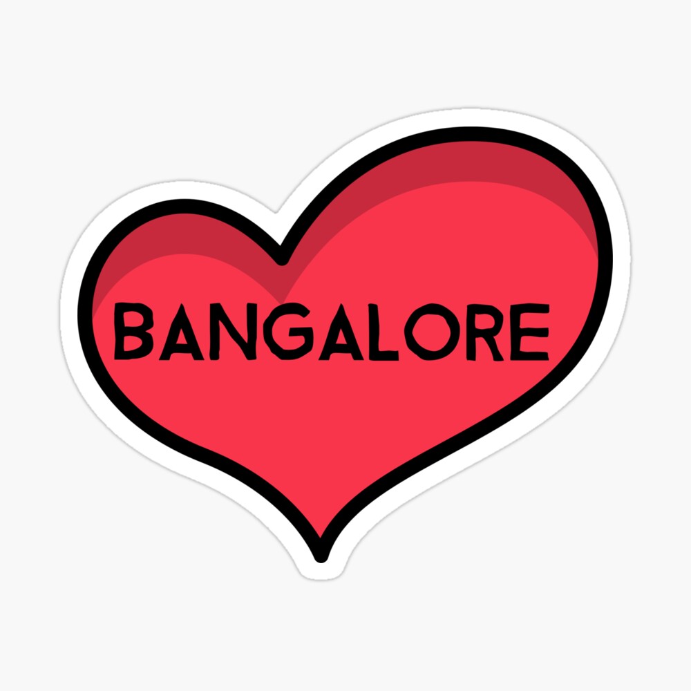 I love bengaluru logo stock illustration. Illustration of signage -  247510010