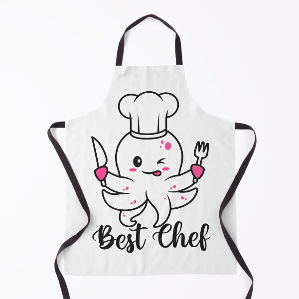 Item preview, octopus chef-funny animals typography designed and sold by Hartics.