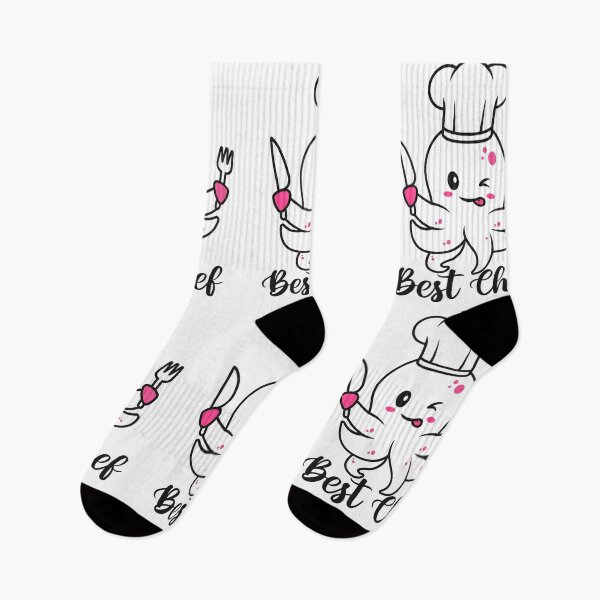 Item preview, octopus chef-funny animals typography designed and sold by Hartics.
