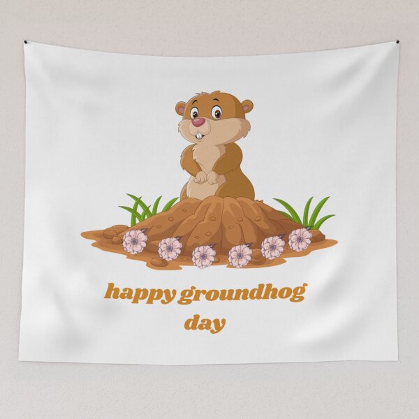 Item preview, happy groundhog day designed and sold by zainab-bella.