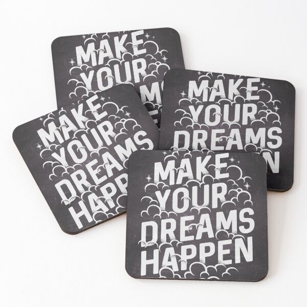 Item preview, Make your dreams happen — Motivation lettering, quote designed and sold by GreekTavern1979.