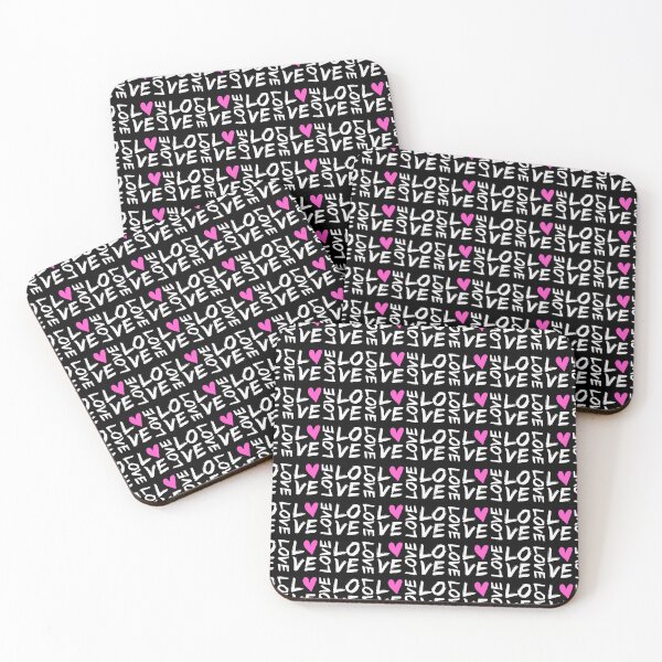 Item preview, pink heart love pattern design designed and sold by DopeDesign111.