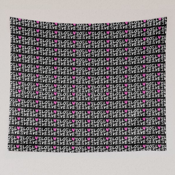 Item preview, pink heart love pattern design designed and sold by DopeDesign111.