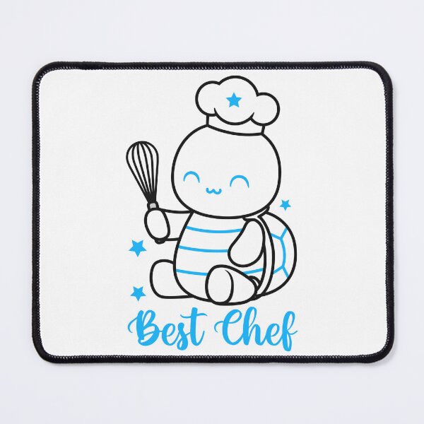 Item preview, turtle chef-funny animals typography designed and sold by Hartics.
