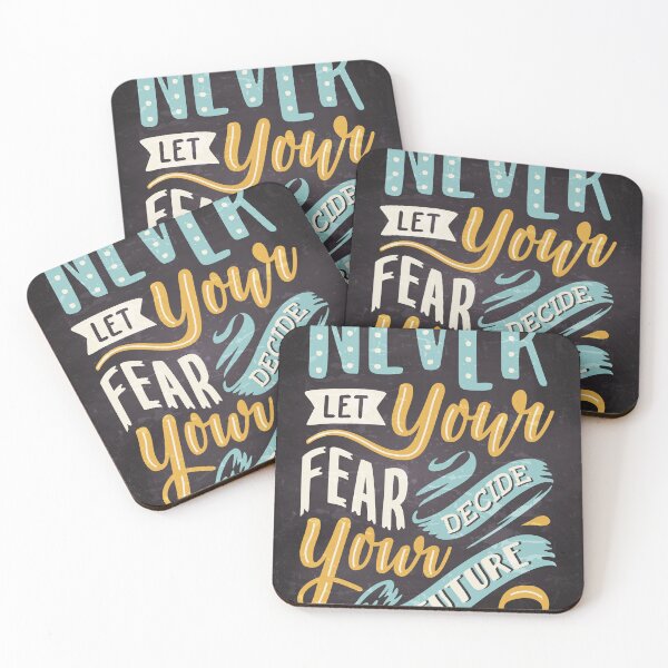 Item preview, Never let your fear decide your future — Motivation lettering, quote designed and sold by GreekTavern1979.