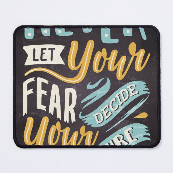 Item preview, Never let your fear decide your future — Motivation lettering, quote designed and sold by GreekTavern1979.