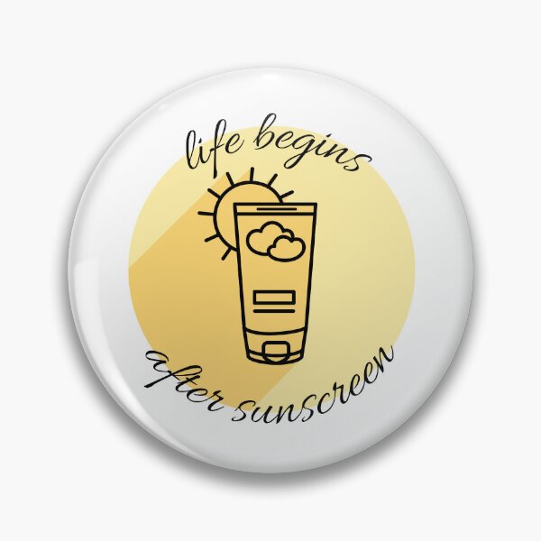 Item preview, Life begins after sunscreen designed and sold by ThoughtJumble.