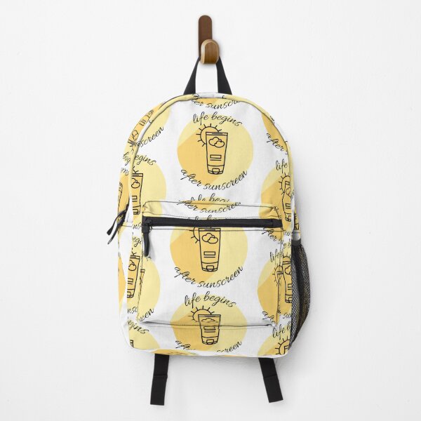 Item preview, Life begins after sunscreen designed and sold by ThoughtJumble.