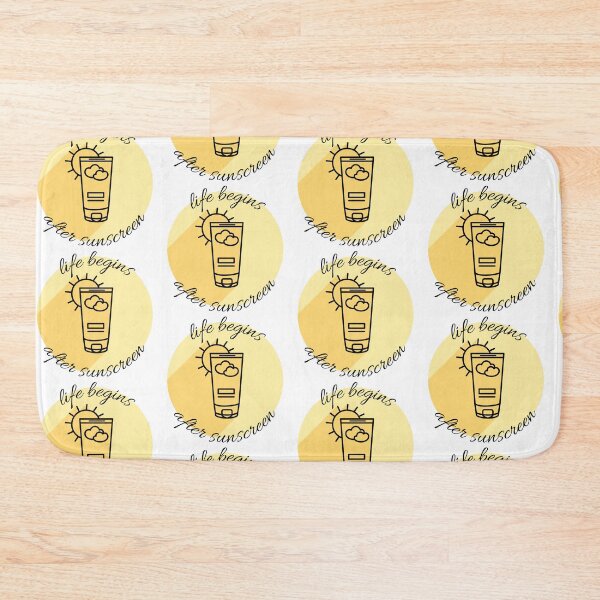 Item preview, Life begins after sunscreen designed and sold by ThoughtJumble.